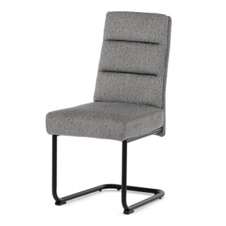 Jedálenská stolička, sivá, látka, DCL-P3107 SIL2