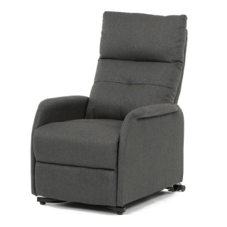 Elektrické polohovateľné kreslo sivé, TV-5482 GREY2