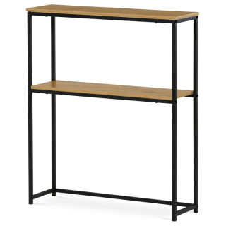 Konzolový stolík, 70cm, kov, MDF, prírodný, CT-G1082 OAK