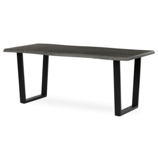 Jedálenský stôl 180x90cm, MDF, kov, sivý dub, HT-F4218 GREY