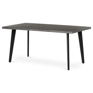 Jedálenský stôl 160x90cm, MDF, kov, sivý dub, HT-F4416 GREY