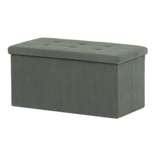 Taburet, 77cm, úložný priestor, látka zelená, TAB-472 GRN6