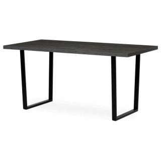 Jedálenský stôl 160x80cm, lamino, kov, sivý dub, HT-R5216 GREY