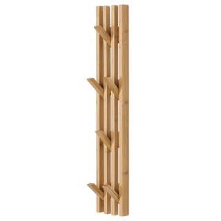 Nástenný vešiak, 14cm, bambus, prírodný, DR-B025 NAT
