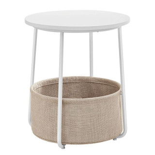Odkladací stolík 45x45cm, MDF biela, AKF-E1023 WT