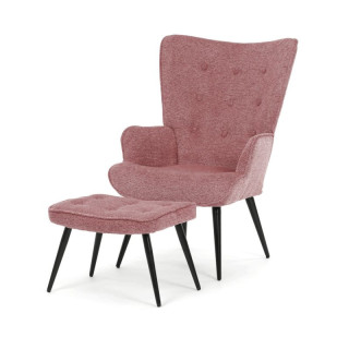 Relaxačné kreslo, ružová čalúnicka látka, AK-303 PINK2