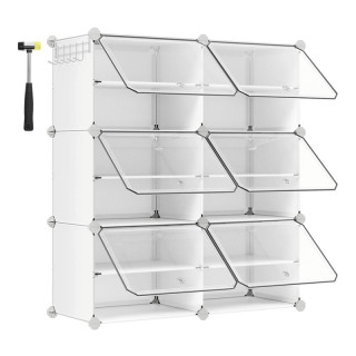 Botník, 83cm, plast, biely, ABO-E1033 WT