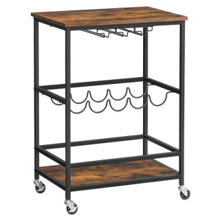 Pojazdný úložný vozík, 60cm, hnedý, APV-E1187 OLW