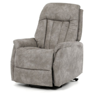 Polohovacie kreslo, elektrické, sivá látka vintage, TV-Q8575 GREY3