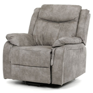 Polohovacie kreslo, elektrické, sivá látka vintage, TV-Q8668 GREY3