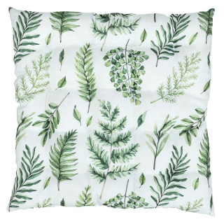 Sedák, mix zelených listov, 100% polyester, 45x45cm, UBR127-10