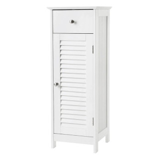 Kúpeľňová skrinka, 32cm, MDF, biela, AUK-E1143 WT