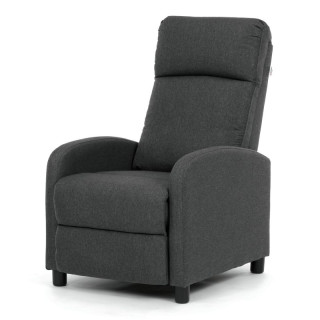 Polohovacie kreslo, sivá látka, 130 kg, TV-W3397 GREY2