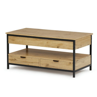 Konferenčný stolík, 100x50cm, MDF dub, CT-I1201 OAK