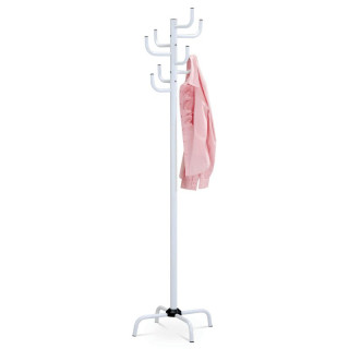 Stojanový vešiak, 182cm, kov, biely, 80609-A WT