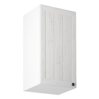 Horná skrinka, 40cm, biela, sosna andersen, ľavá, PROVANCE G40