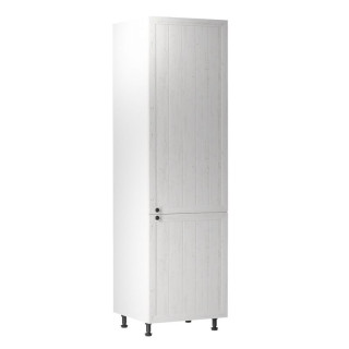 Skrinka na chladničku, 60cm, biela, sosna andersen, pravá, PROVANCE D60ZL