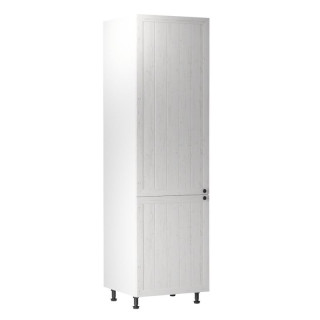 Skrinka na chladničku, 60cm, biela, sosna andersen, ľavá, PROVANCE D60ZL