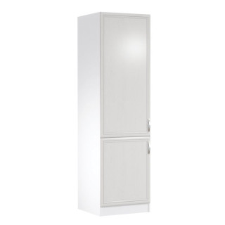 Skrinka na chladničku, 60cm, biela, sosna Andersen, ľavá, SICILIA D60ZL