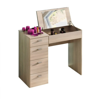 Toaletný stolík, 90cm, dub sonoma, BELINA