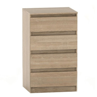 Komoda, 60cm, 4 šuplíková, dub sonoma, HANY NEW 014