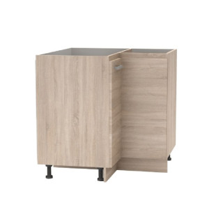 Spodná skrinka rohová, 90cm, dub sonoma, NOVA PLUS NOPL-061-RS