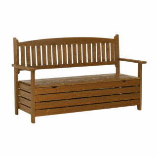 Záhradná lavička, 150cm, masív, hnedá, AMULA