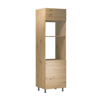 Vysoká skrinka na spotrebiče, 60cm, dub artisan, univerzálna, LANGEN D60PM