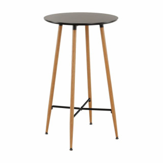 Barový stôl, 60cm, čierny, dub, IMAM