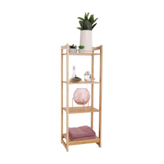 Regál, 35cm, 4-poličkový, prírodný bambus, IMPEROR TYP 2