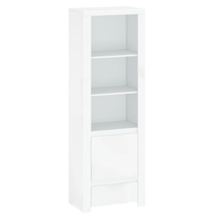 Regál, 68cm, biely lesk, LINDY 1D1S