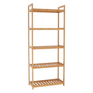 Regál, 53cm, 5-policový, prírodný bambus, FIORE TYP 3