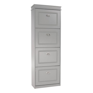 Botník, 53cm, 4-radový, sivý, SEBER TYP 3