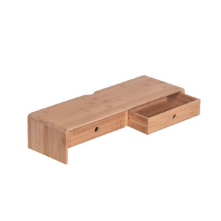 Podstavec pod monitor, 60x20cm, bambus, prírodný, ELARO TYP 2