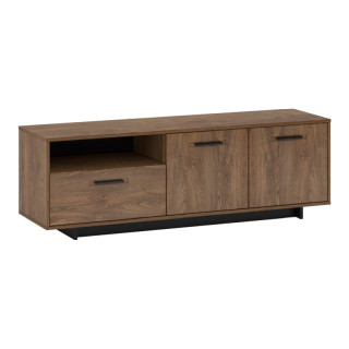 RTV stolík, 154cm, dub bolzano, čierny, DELIS P