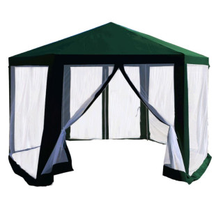 Stanový altánok do záhrady, 3,9x3,9m, zelený, RINGE TYP 1