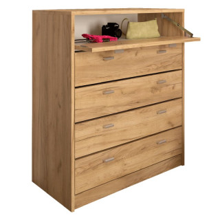 Päťradový botník, 74cm, dub artisan, VIVAT NEW TYP 4
