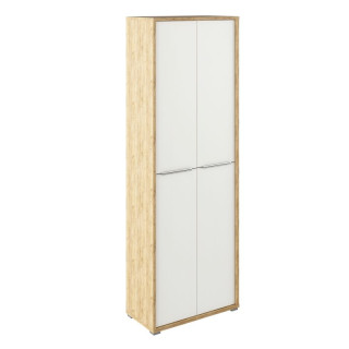 Skriňa, 75cm, policová, dub artisan, biela, RIOMA TYP 05