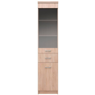 Vitrína, 40cm, dub sonoma, TOPTY TYP 32 1D1W1S