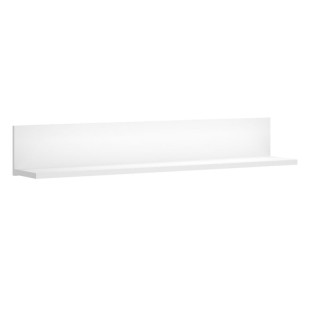 Polica, 125cm, biela, ERODIN