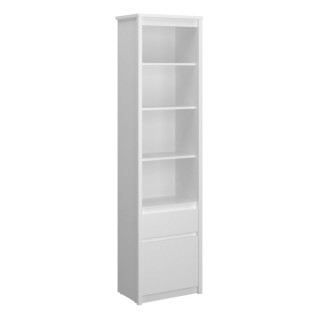 Otvorený regál, 55cm, biely, ERODIN 1D1S