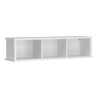 Polica závesná, 125cm, biela, ERODIN