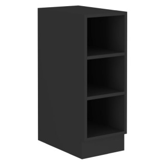 Spodná skrinka otvorená, 30cm, čierna, ARAKA, MENZO, SIBER, 30 D OTW BB