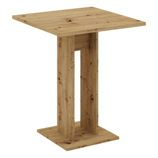 Jedálenský stôl, 67,5x67,5 cm, DTD, dub artisan, EVERET