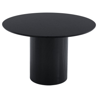 Jedálenský stôl, okrúhly 120cm, MDF, čierny, MAHIR TYP 2