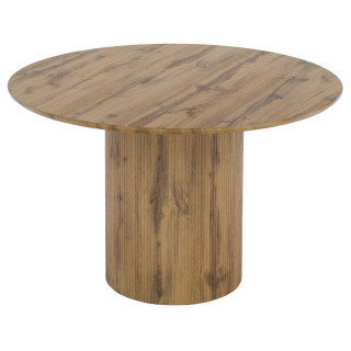 Jedálenský stôl, okrúhly 120cm, MDF, dub, MAHIR TYP 2