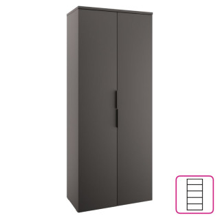 Skriňa, 75cm, policová, antracit, ADAPO ADP01
