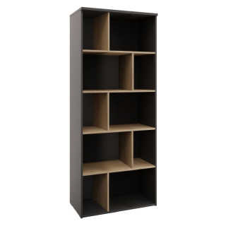 Regál, 75cm, antracit, dub cremona, ADAPO ADP02