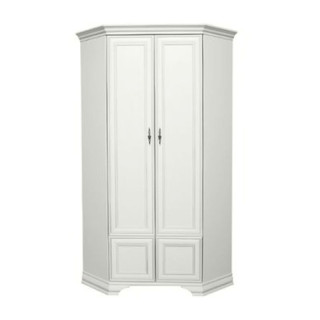 Rohová skriňa, 97cm, kombinovaná, alpská biela, KENTAK SZFN2D