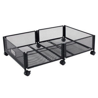 Organizér pod posteľ, 60cm, s kolieskami, čierny, TOMKO TYP 1